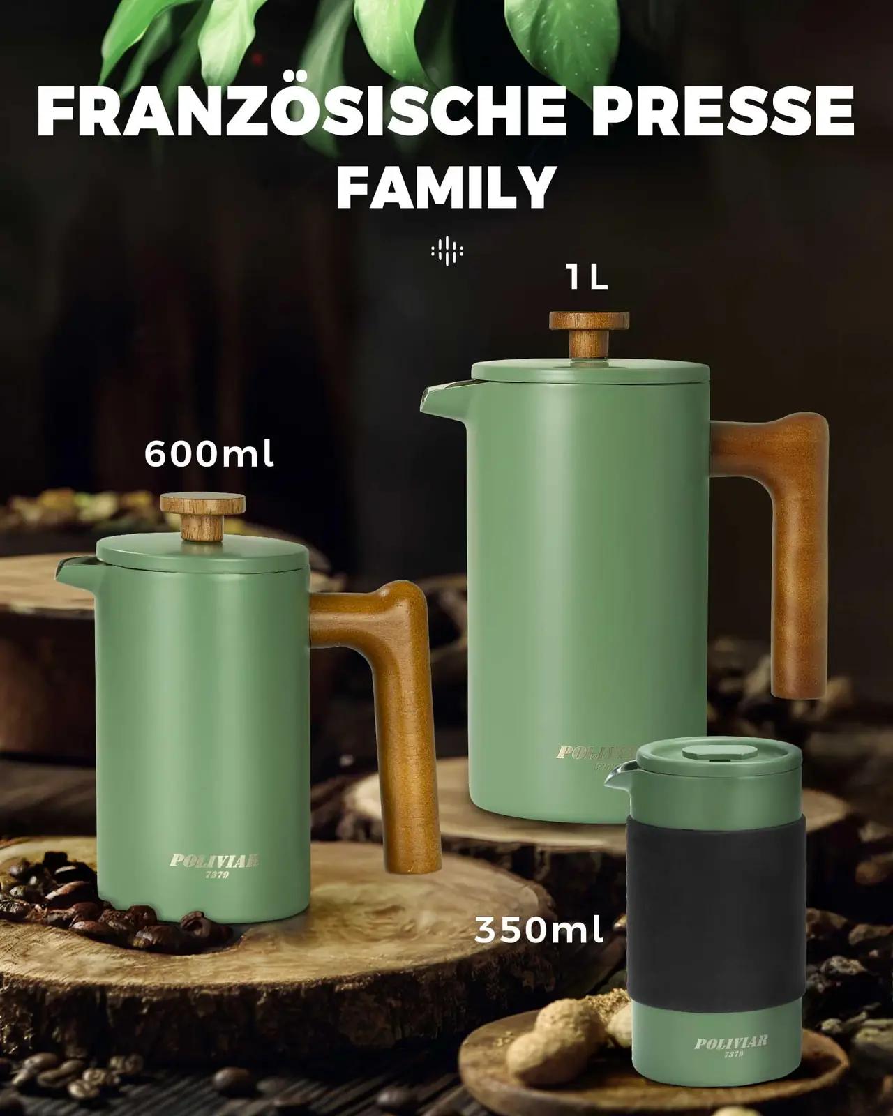 POLIVIAR 7379 POLIVIAR terasest French Press 1 L — isoleeritud – pilt 6