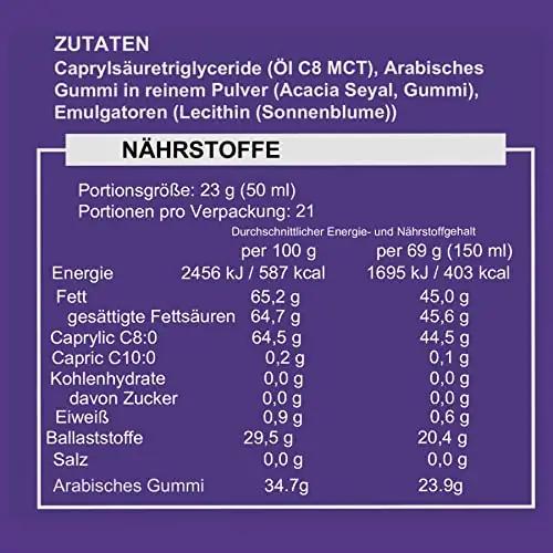 Ketosource C8 MCT-pulber – neutraalne energia keto-elustiilile – pilt 8