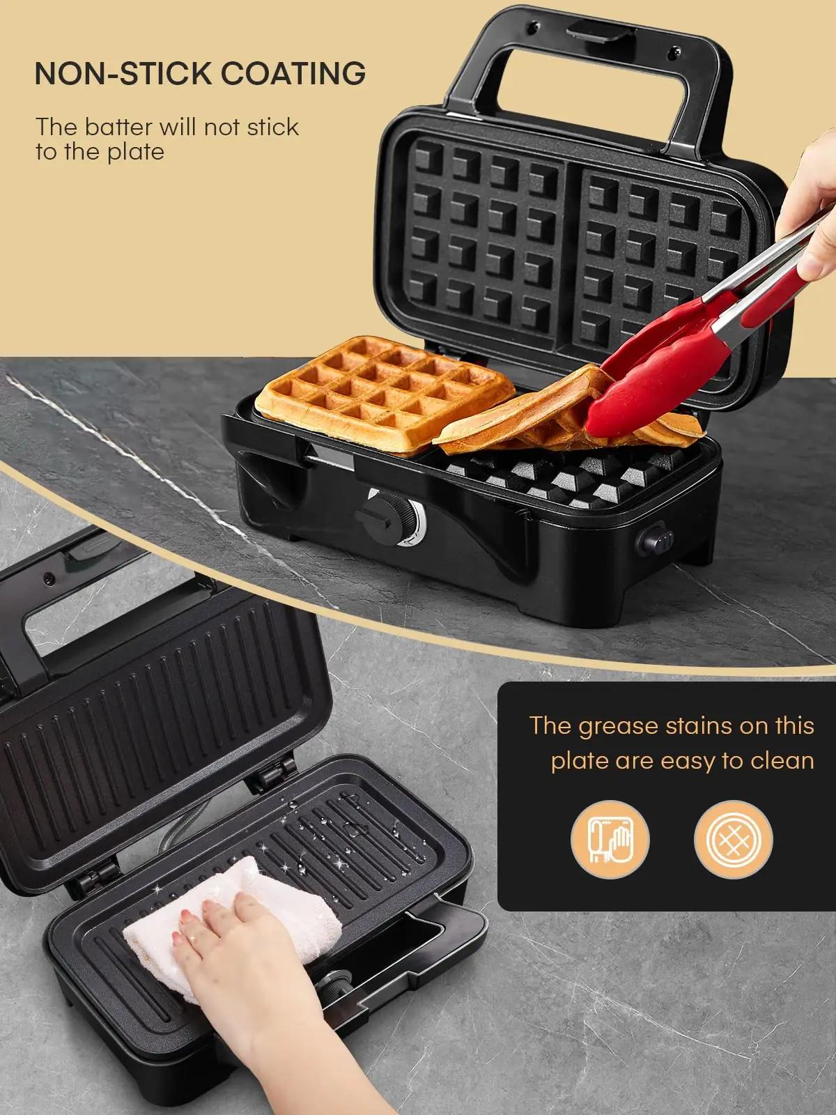 FOHERE roostevaba 3-in-1 sandwichmaker — mitmekülgne kingiidee – pilt 6