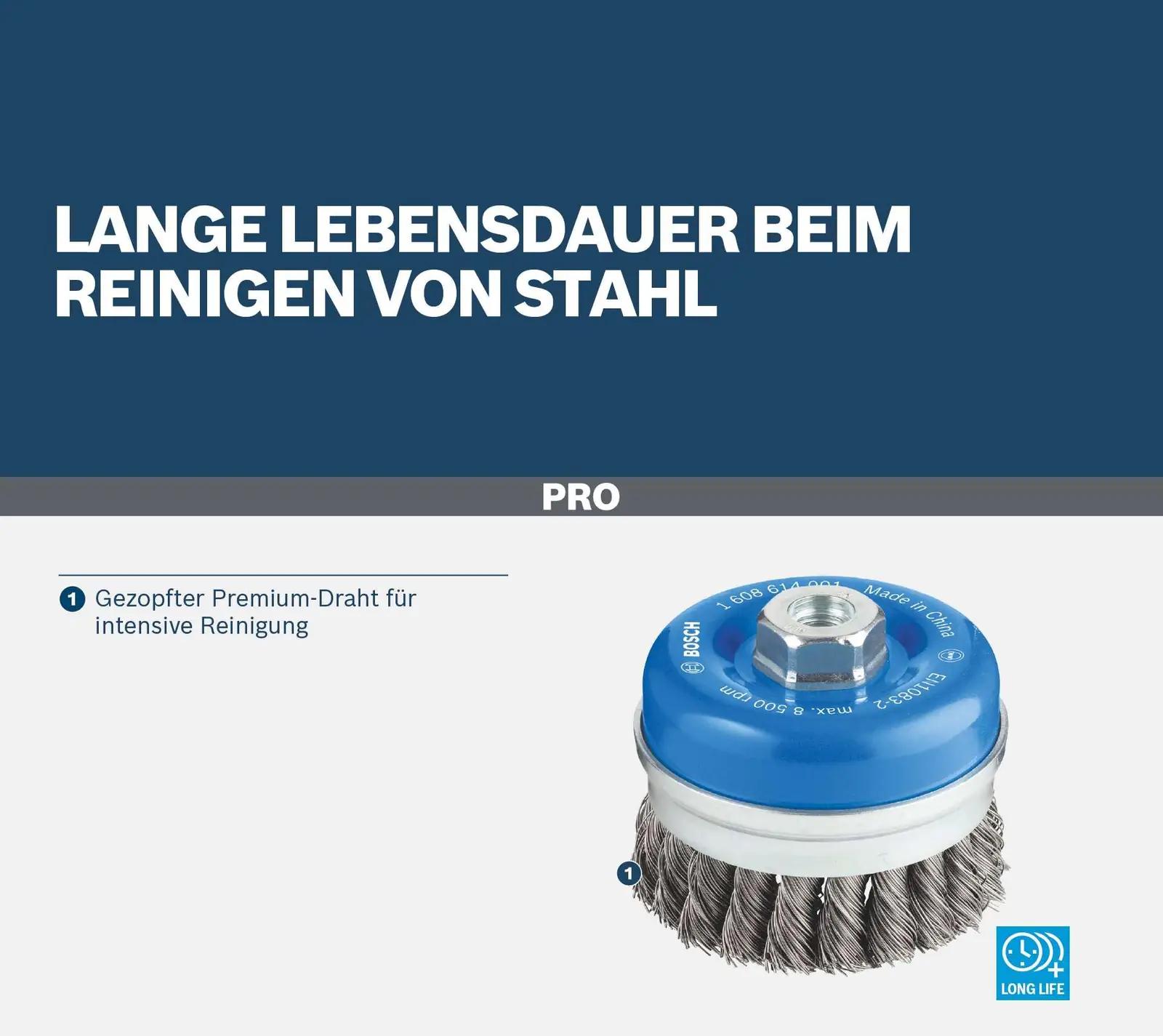 Bosch vastupidav terasest Topfbürste – tugev puhastus – lisavaade