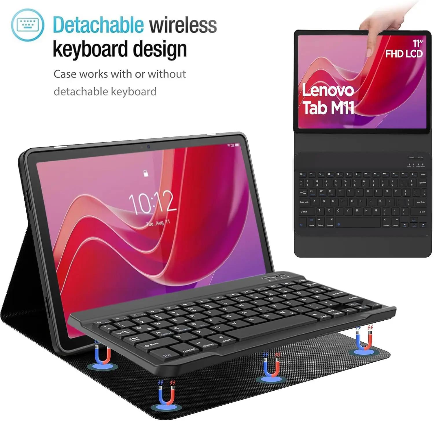 EatronChoi tugev kaitsekate ja AZERTY klaviatuur Lenovo Tab M11 – pakend ja tarvikud