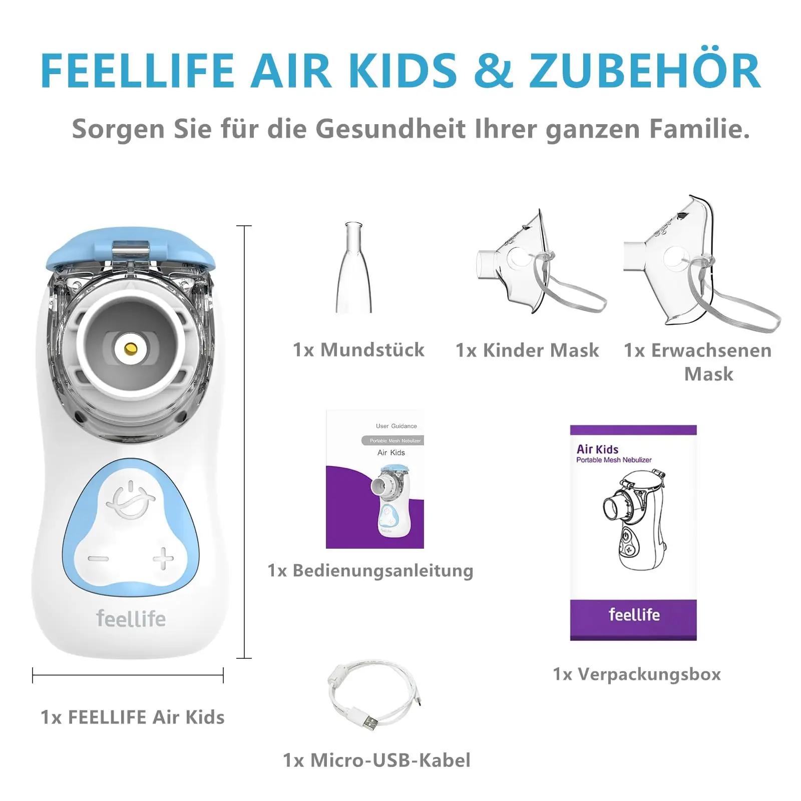FEELLIFE vaikne lastele mõeldud nebulisaator — kompaktne inhaler – pilt 9