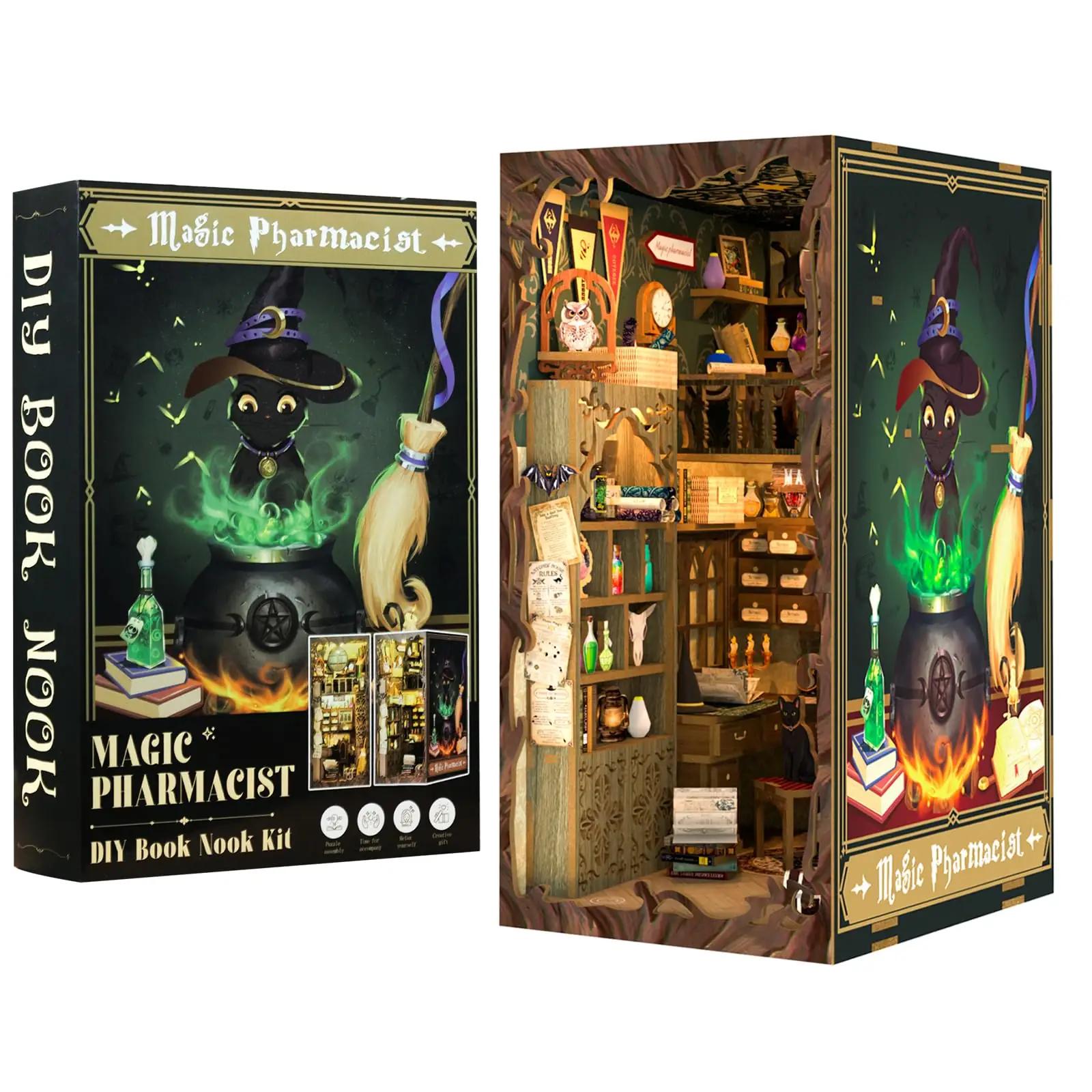 CUTEBEE puidust Book Nook – LED-dekoratsioon ja kingitus