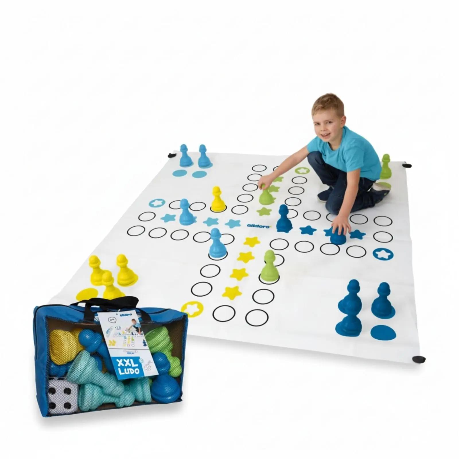 alldoro XXL plastist pere Ludo lauamäng — suur 150×150 cm