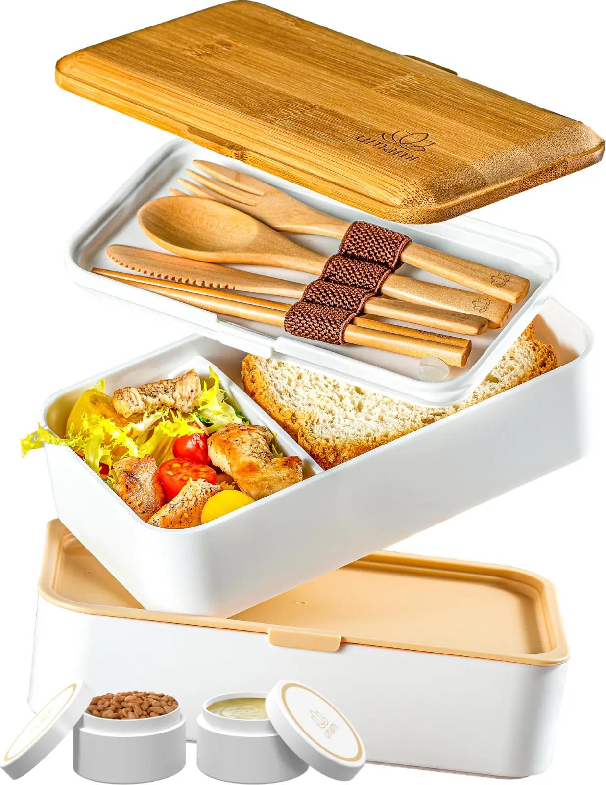 Umami puidust Bento 1,2 L – lekkevaba lõunakarp