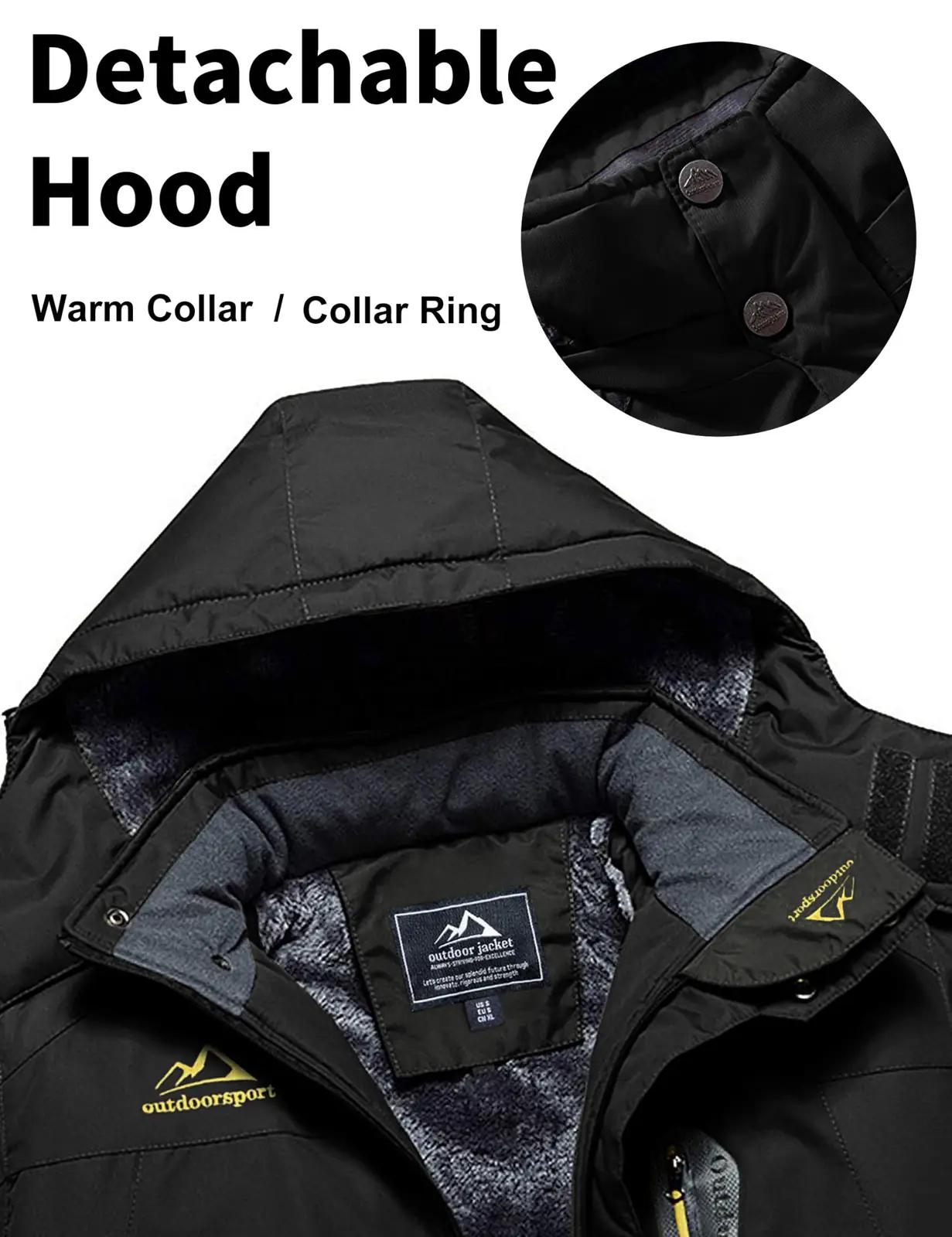 MAGCOMSEN soojendav softshell talvejope kapuutsiga mehele – pilt 6