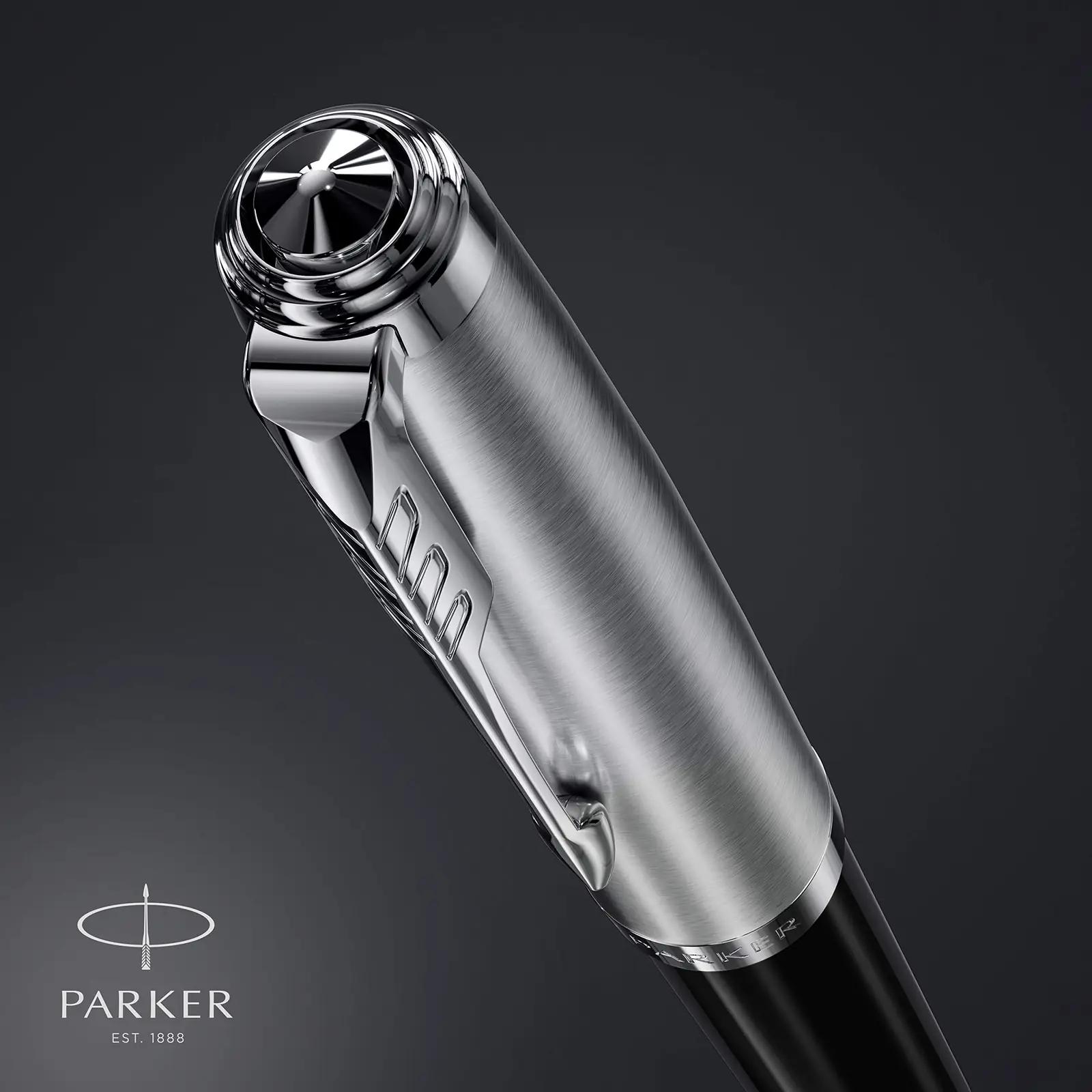 PARKER elegantne must pastapliiats — kvaliteetne kinkebox – pilt 6