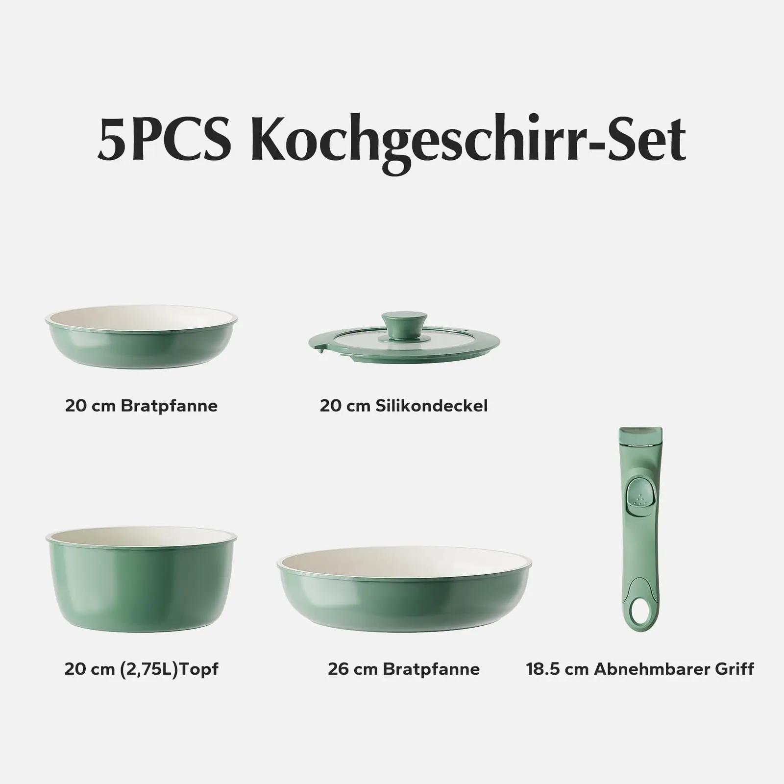 Redchef rohelise keraamikapannide komplekt – pilt 8