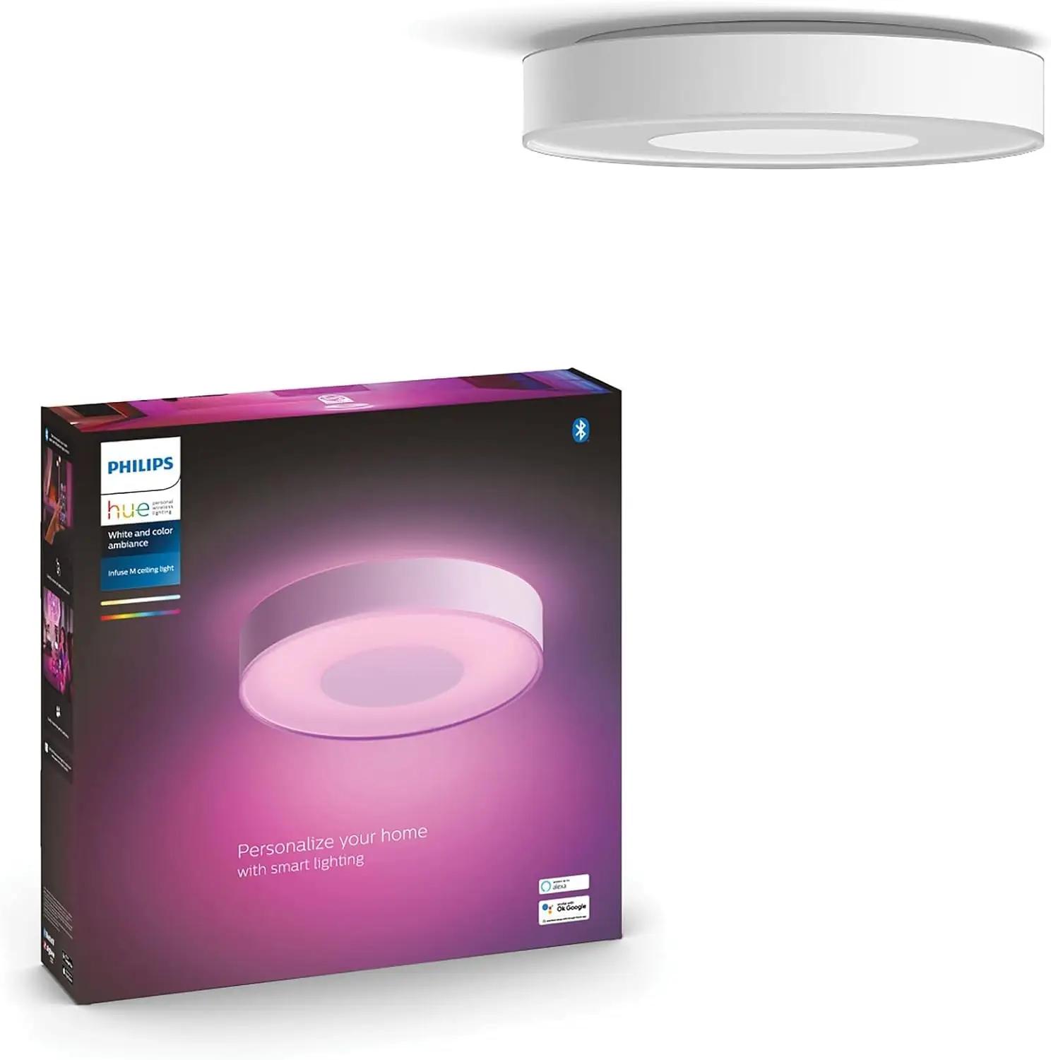 Philips Hue valgusplaat M — nutikas metallikujundus koduvalguseks – pakend ja tarvikud
