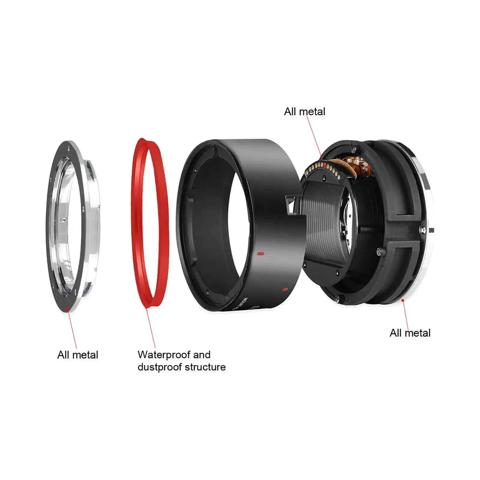 Meike metallist EF-EOS R adapter — EF/EF-S objektiivide kasutus – lisavaade