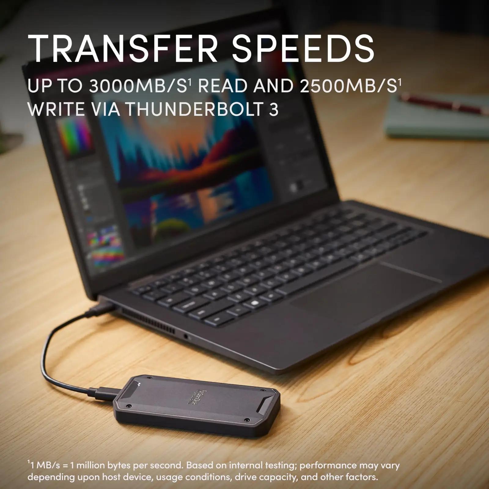 SanDisk Professional vastupidav 1 TB PRO‑G40 SSD — kiire ja – detailne vaade