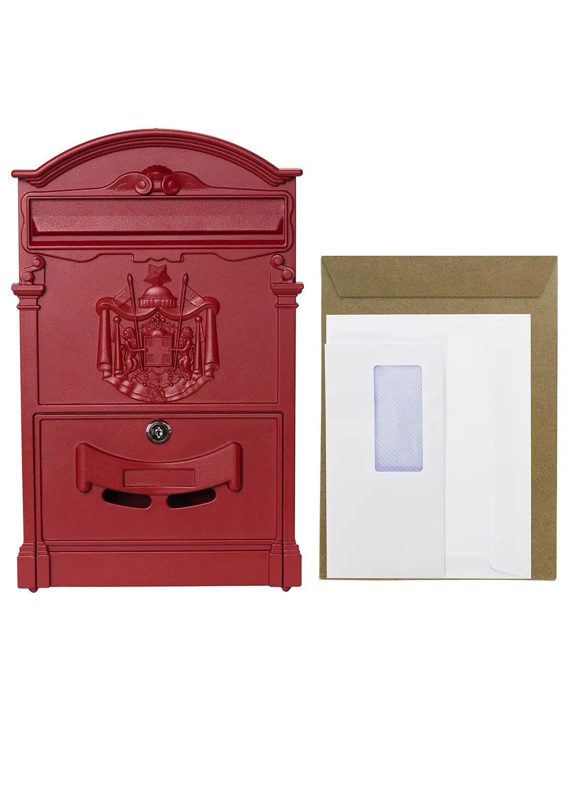 ARREGUI elegantne alumiinium postkast — klassikaline punane mudel – pilt 6