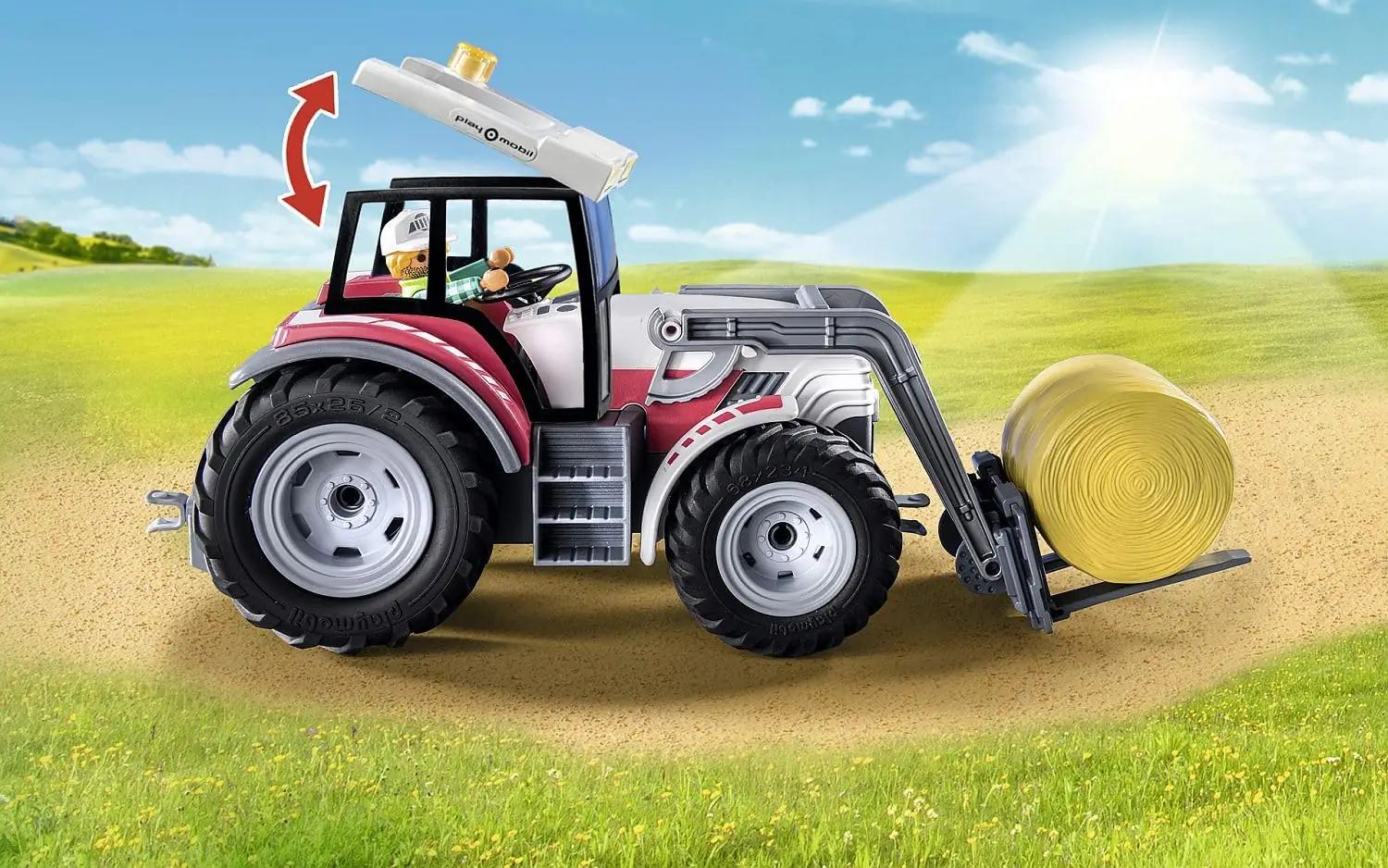 PLAYMOBIL suurtõll traktor lastele – sähkölaadija ja katusega – pilt 6