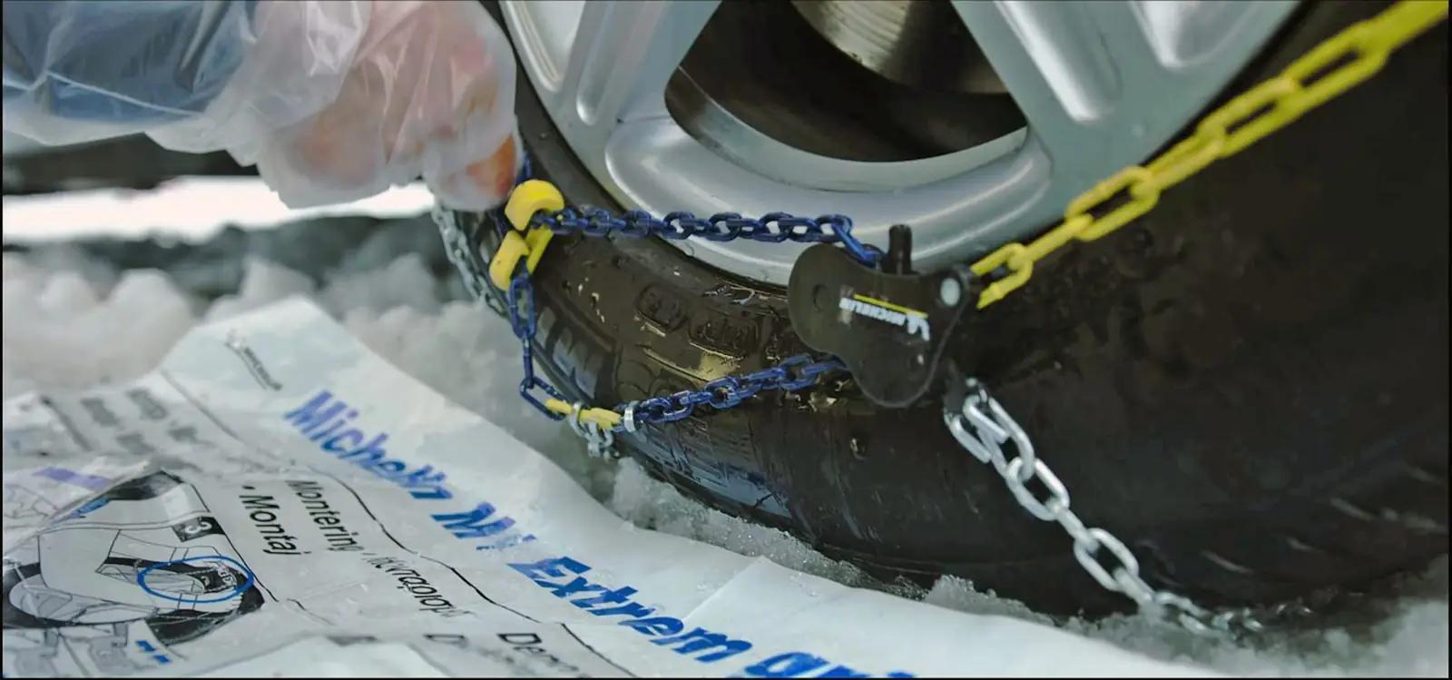 MICHELIN metallist lumeketid tugevaks pidamiseks N°80 – kasutusnäide