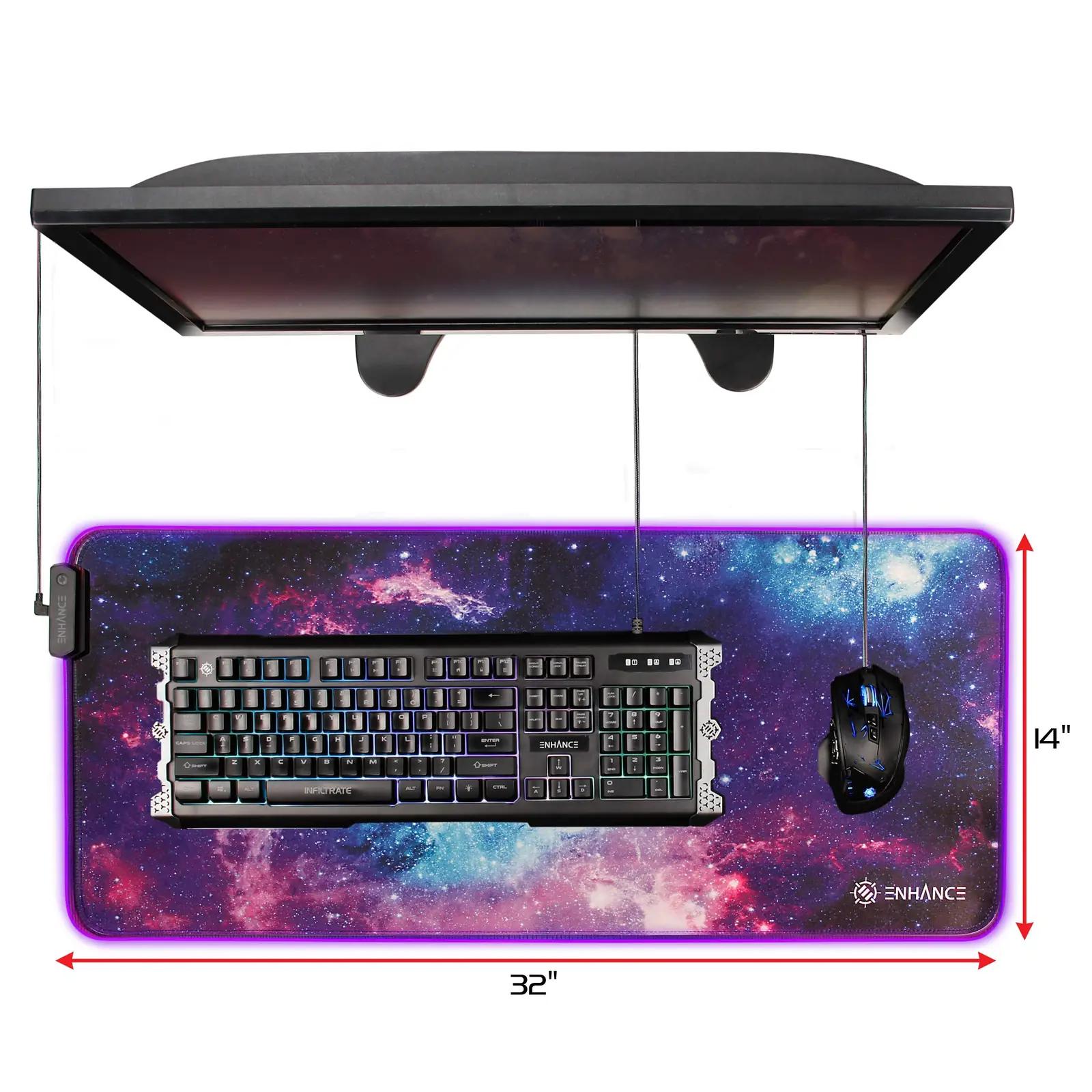 ENHANCE pehme kummist XXL mängumatt RGB valgustusega – pilt 6