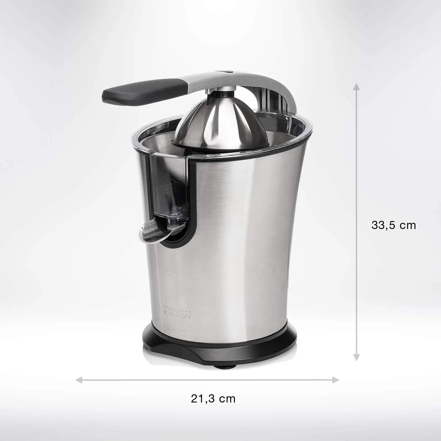 Princess roostevaba tsitruspress — võimas 300 W mahlapress – detailne vaade