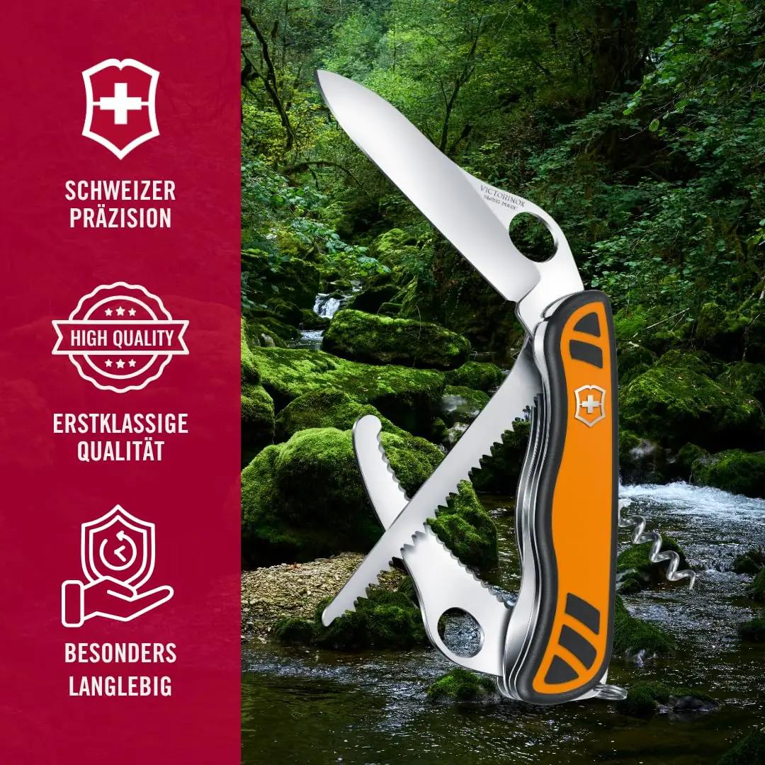 Victorinox tugev Hunter XT Grip taskunuga — vastupidav puidusäge – kasutusnäide