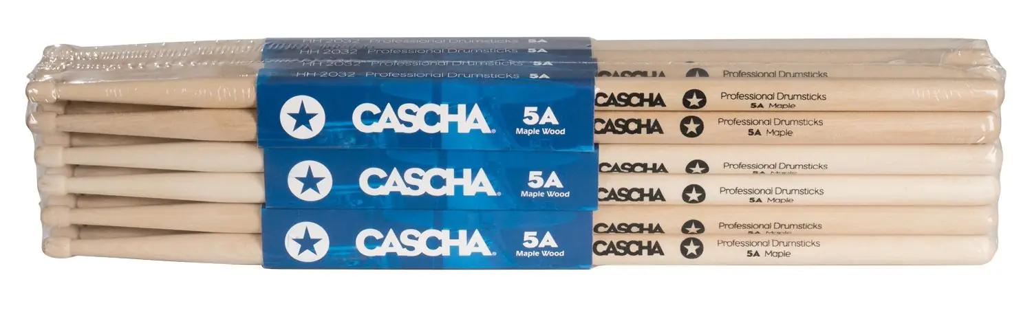 CASCHA vastupidavad vahtra trummipulgad 5A — komplekt 24