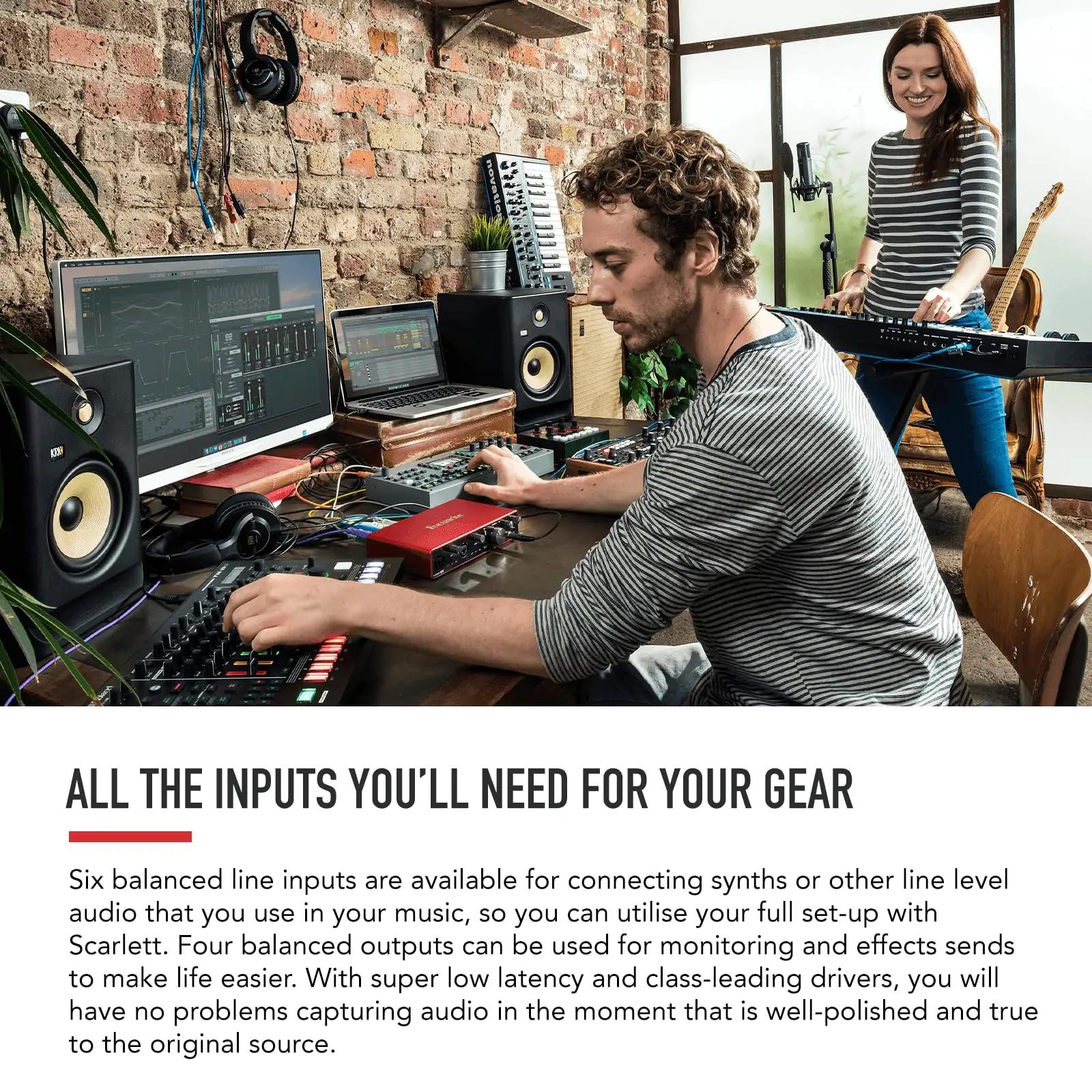 Focusrite Scarlett 8i6 – muusikariistad ja dj-varustus – kasutusnäide