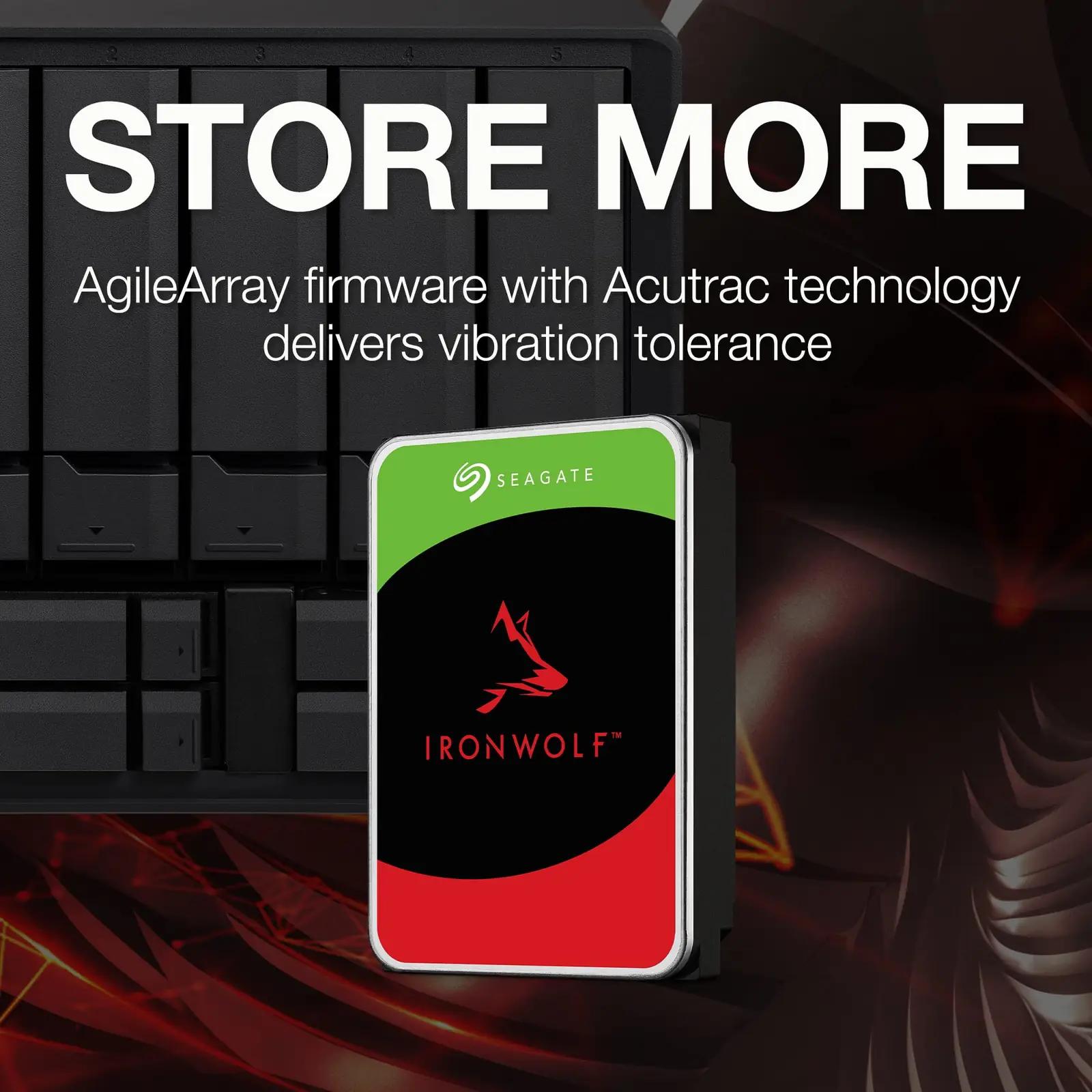 Seagate IronWolf 2 TB NAS-kõvaketas — usalduslik salvestus – pakend ja tarvikud