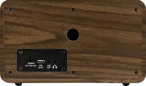 Imperial puidust internetiraadio — soojade toonidega ja – detailne vaade