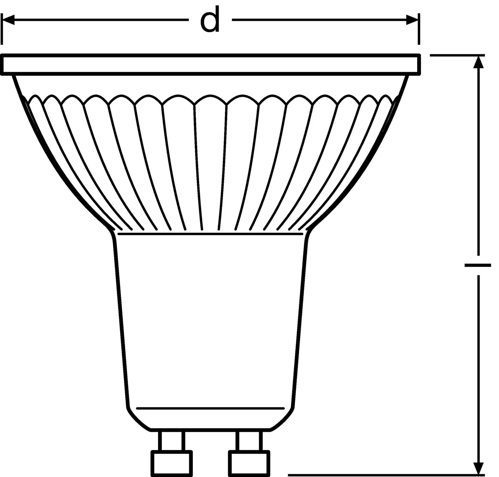 Osram LED lambipakk: soojavalge GU10 reflektor 10tk – lisavaade