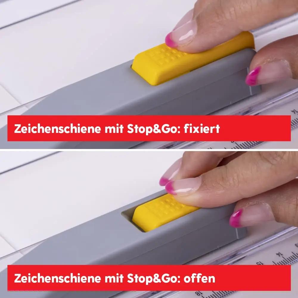 Aristo tugevast plastikust A4 GEO-Board – täpne joonistusplaat – detailne vaade