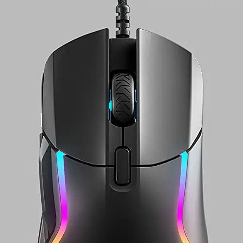 SteelSeries kerge mänguhiir Rival 5 — täpne ja ergonoomiline – kasutusnäide