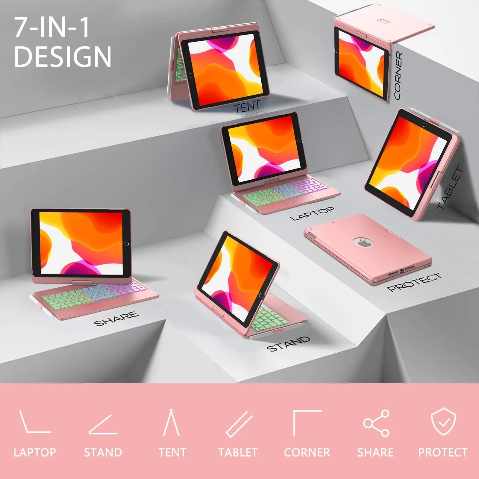 aMZCaSE iPad 10.2 kaitseümbris koos Bluetooth-klahvistikuga – pilt 9