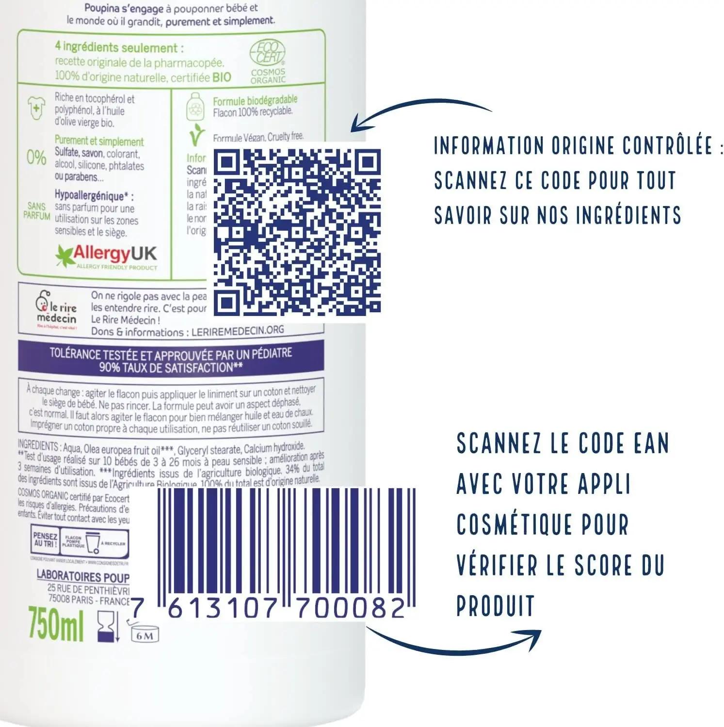 Poupina õlivine beebi liniment 2in1 – looduslik kaitse 750 ml – pilt 6