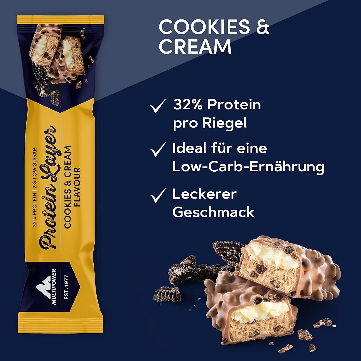 Multipower valgukommid Cookies & Cream – madala süsivesikuga pakk – pilt 9