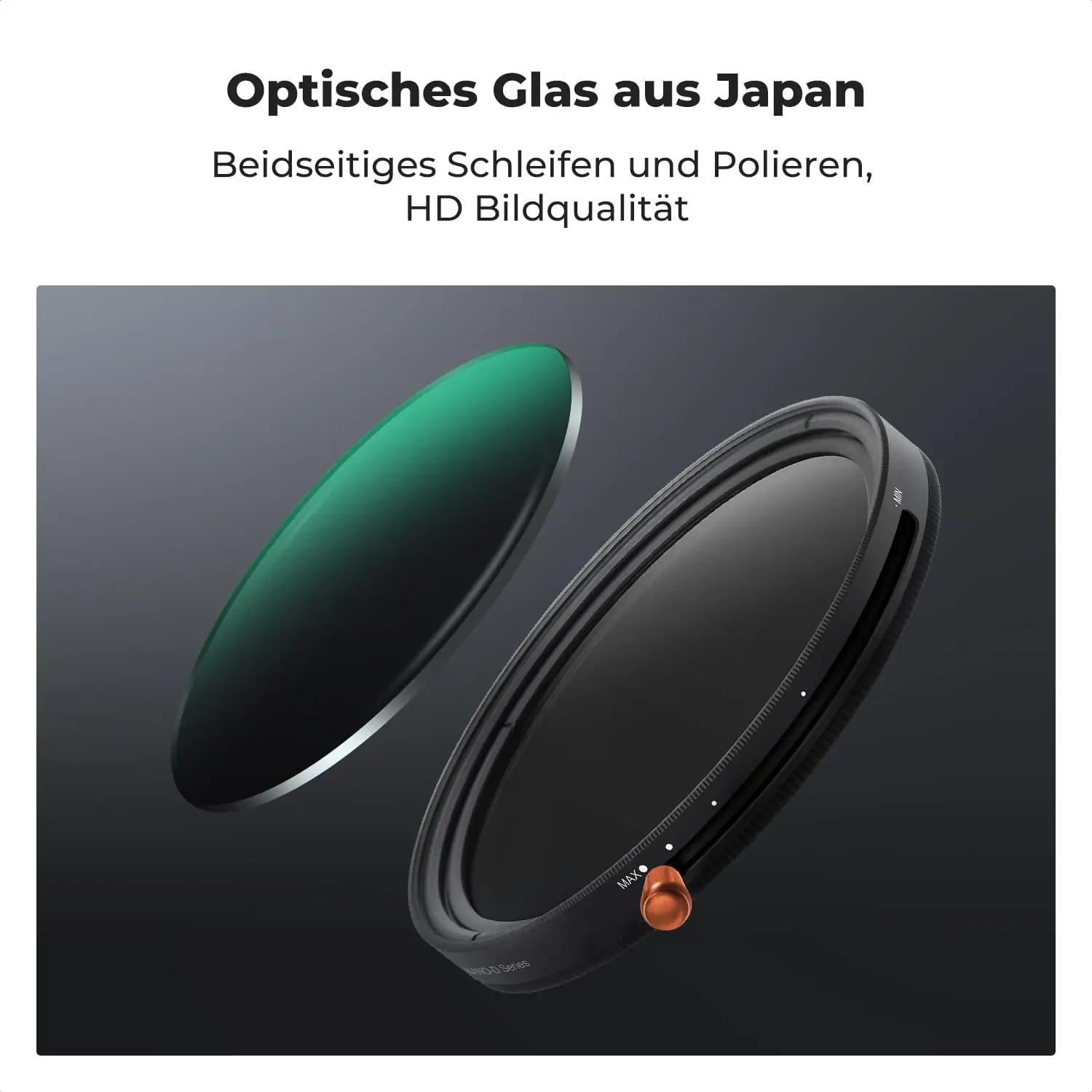 K&F CONCEPT 67mm klaasist polarisatsioon- ja ND-filter – pilt 6