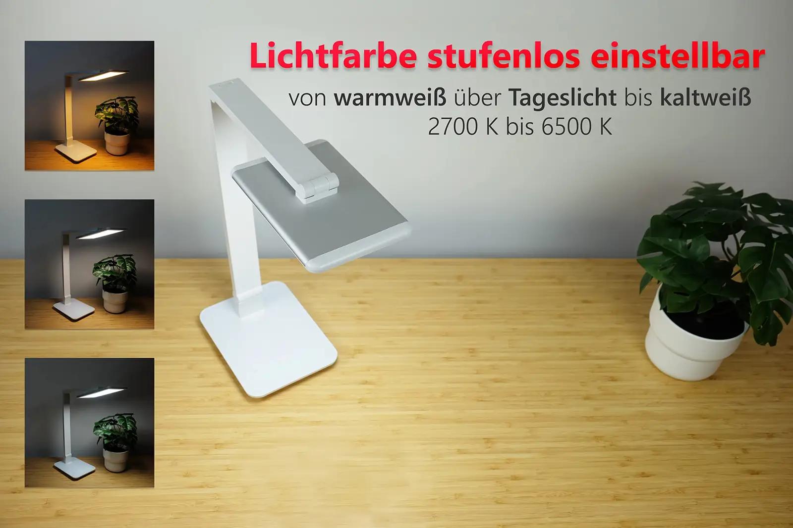 FeinTech LED-laualamp — reguleeritav valgus ja tugev alumiinium – pilt 6