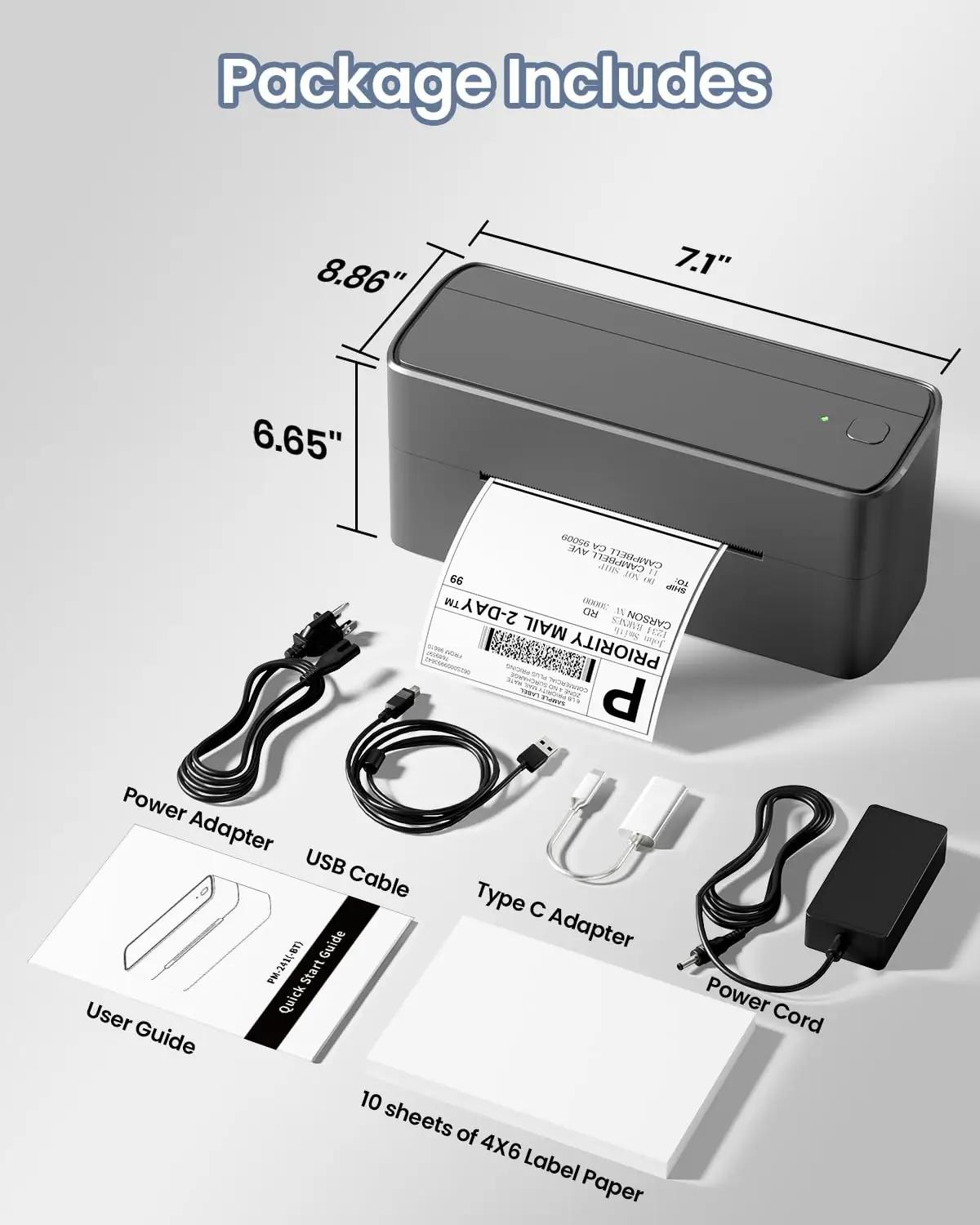 Phomemo nutikas termoprinter — mobiilne 4×6 etikettide trükkimine – pilt 8