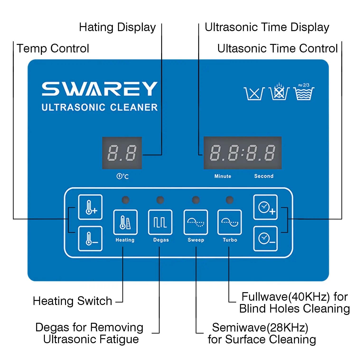 SWAREY SS3 labori puhastusvahendid – detailne lähivaade