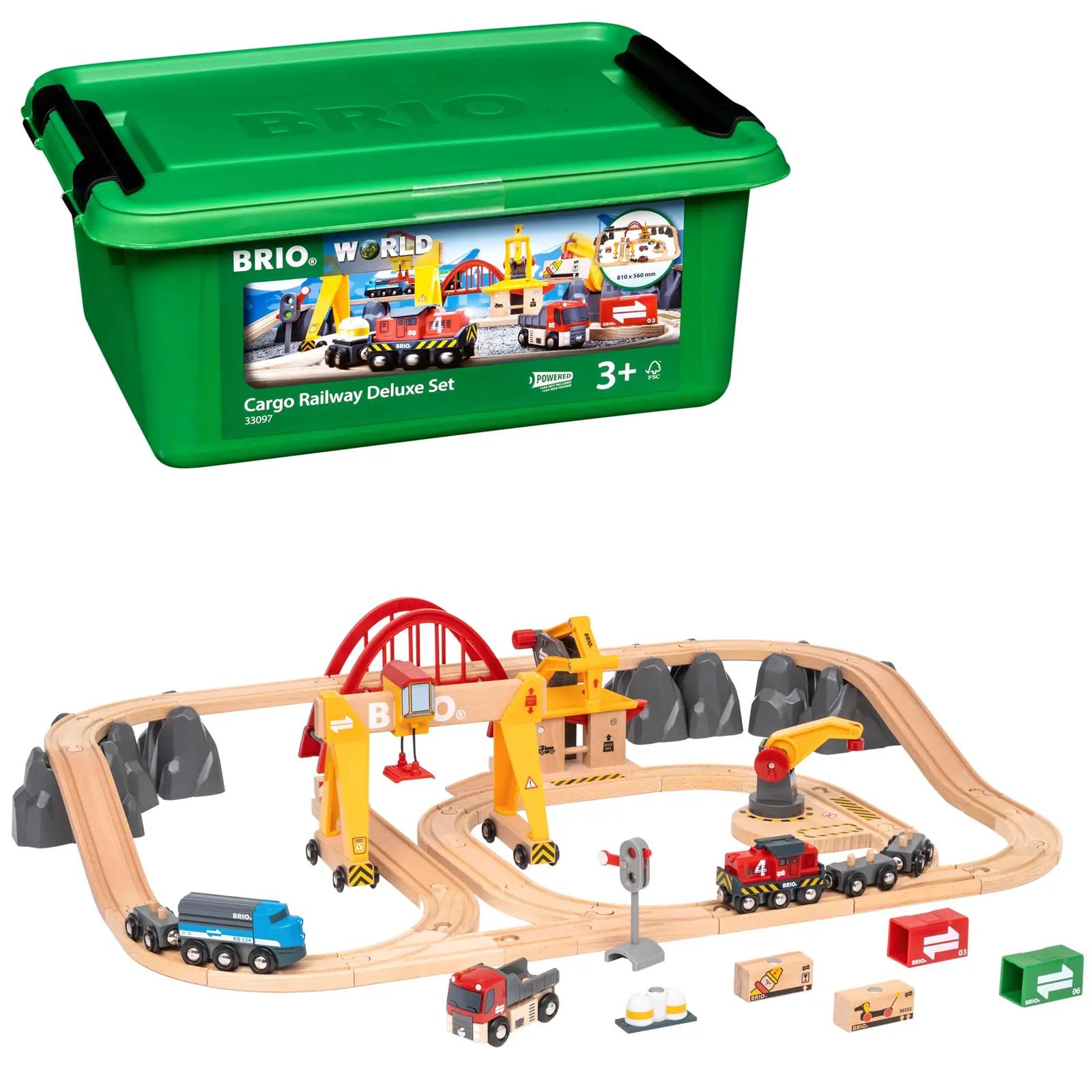 BRIO puidust veosüsteem Deluxe – mänguline ja vastupidav komplekt
