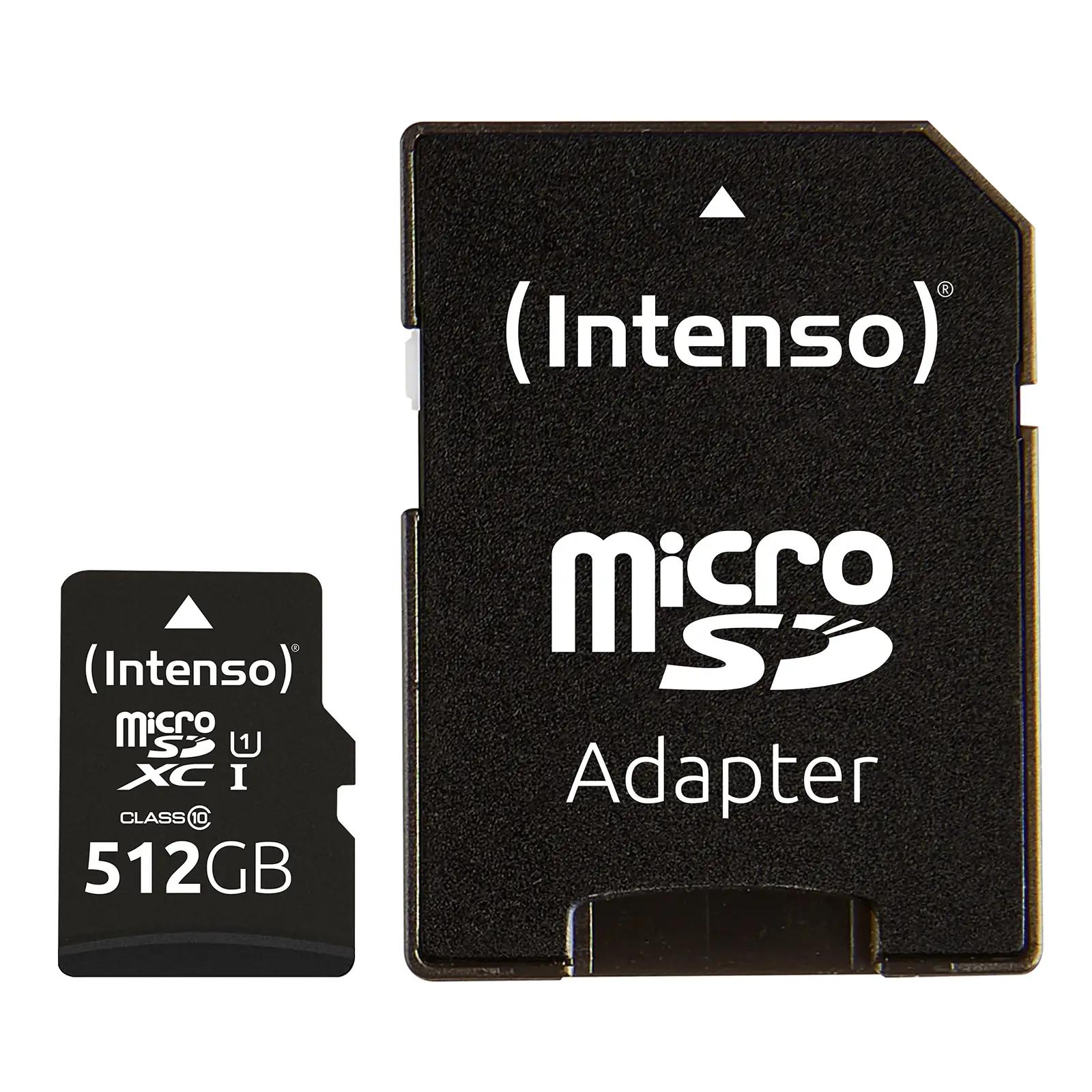 Intenso 512GB microSDXC Premium – kiire salvestus ja SD-adapter – pilt 6