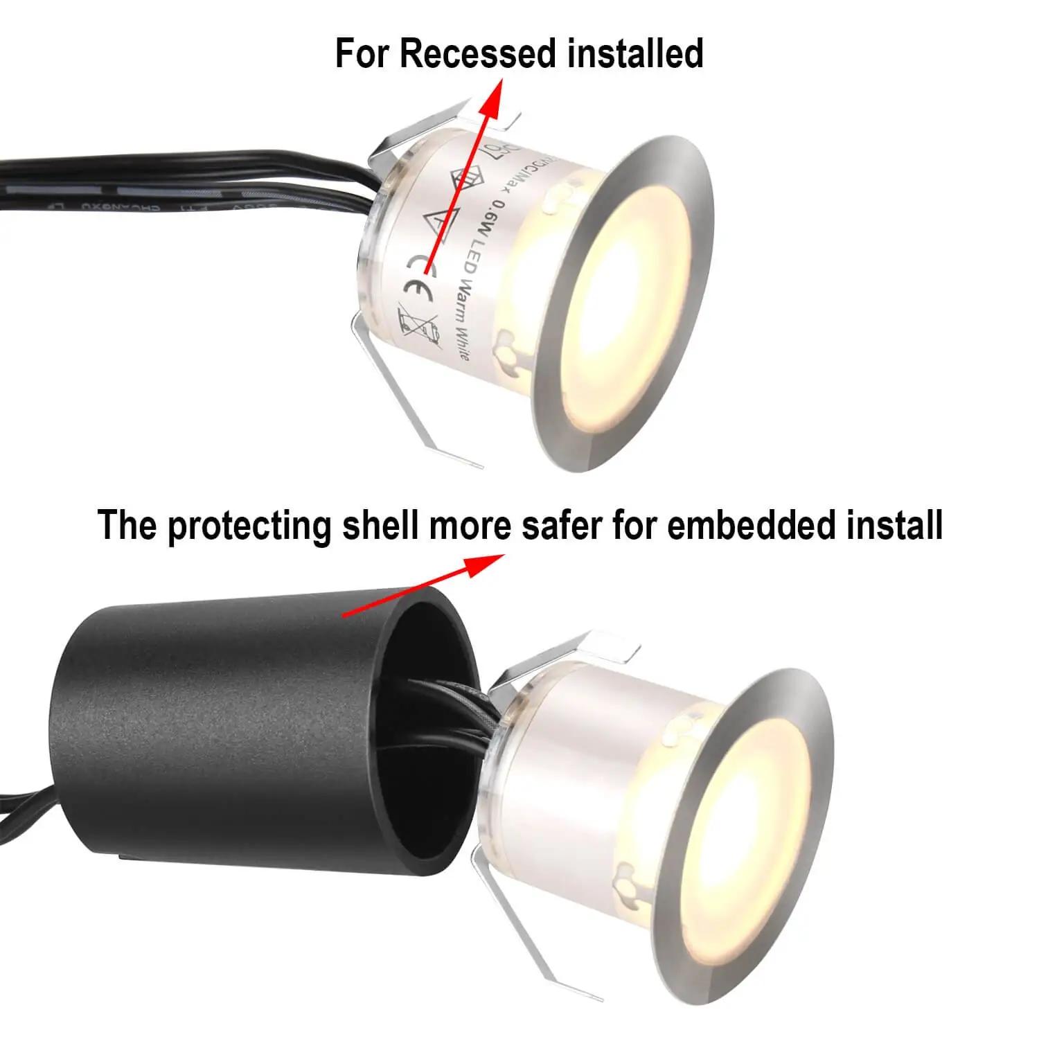SMY Lighting veekindel LED maapistik 16-komplekt terrassile – detailne vaade