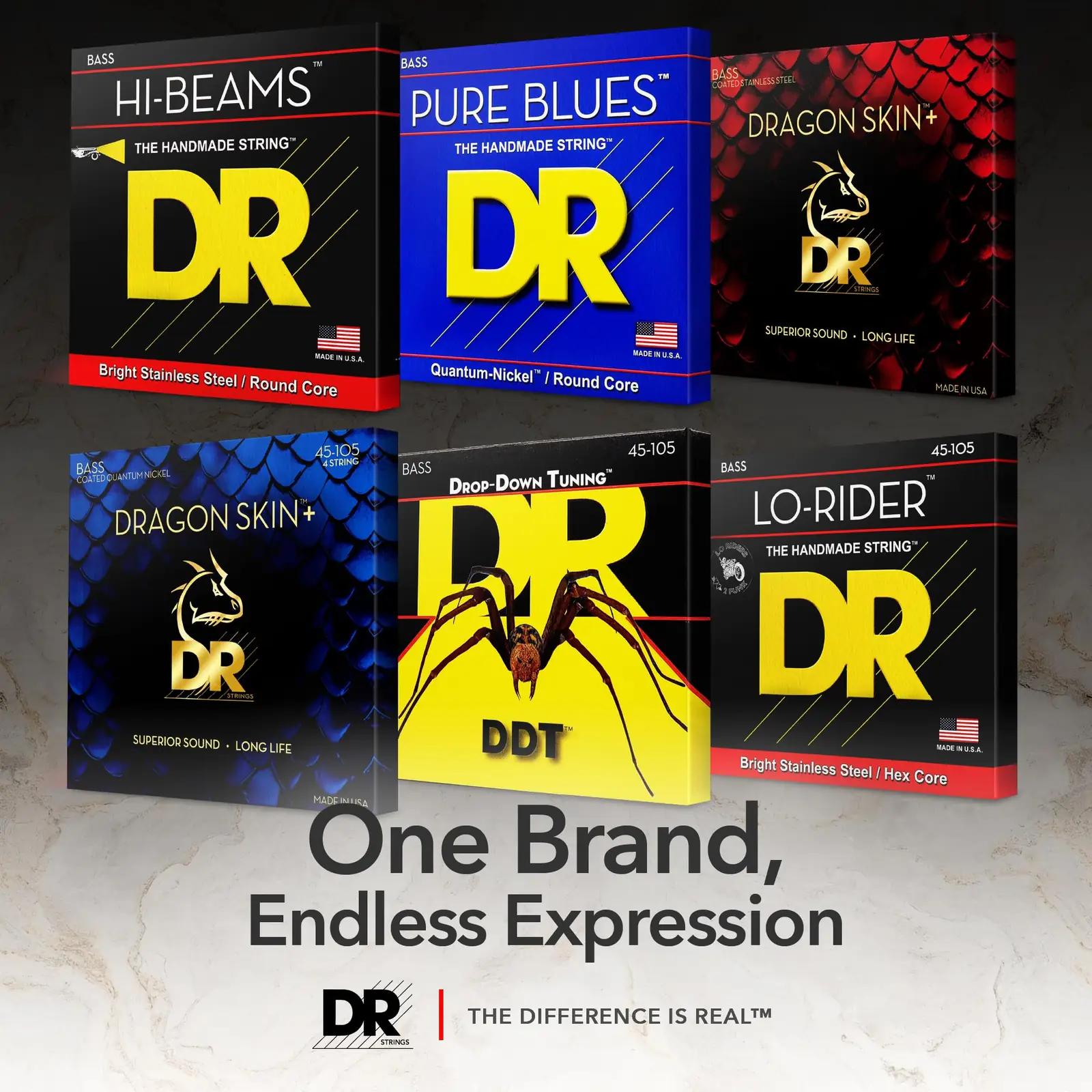 DR Strings mustade kaetud bassikeelte komplekt – pilt 7