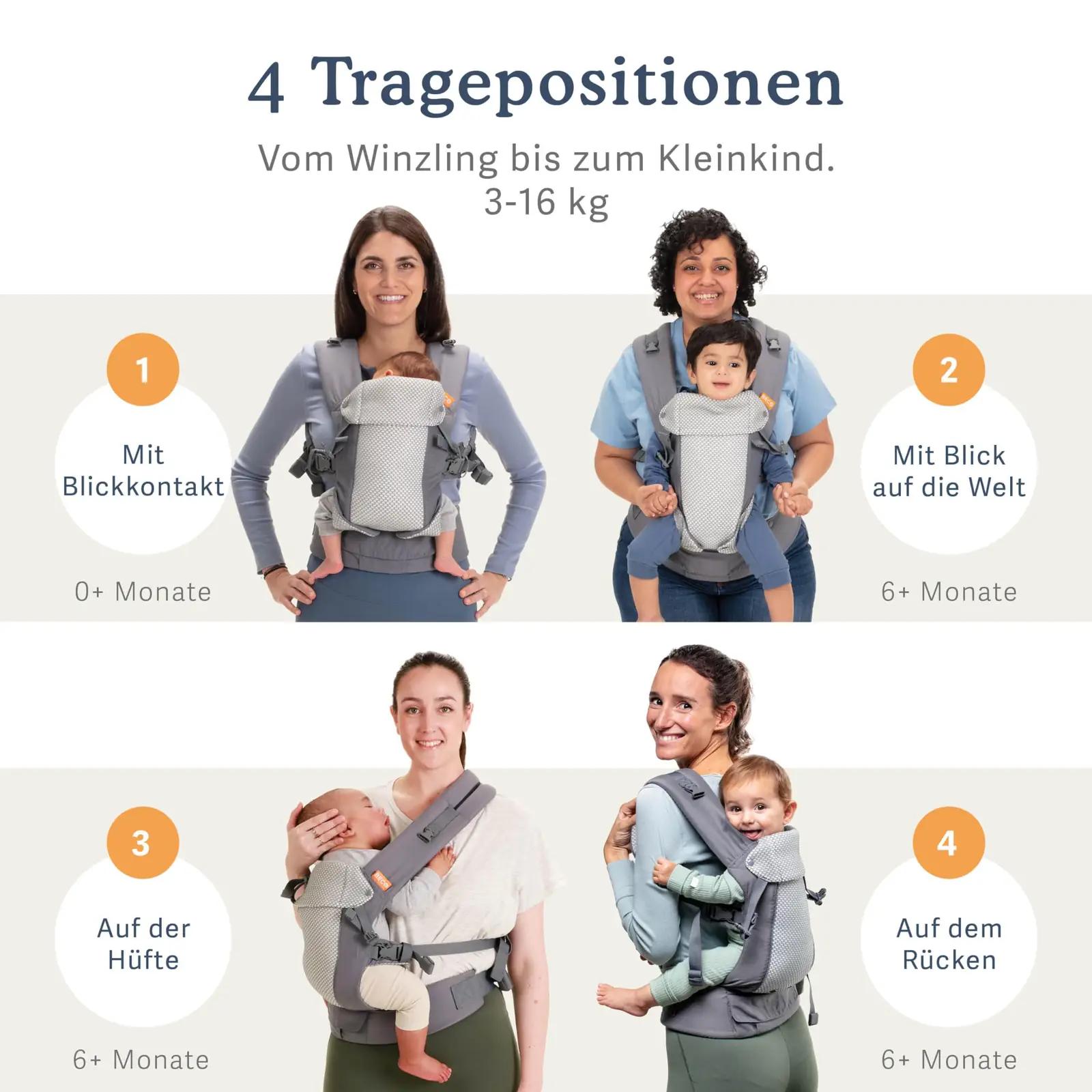 Beco ergonoomiline kanduja beebile — hingav 3D-mesh – detailne vaade