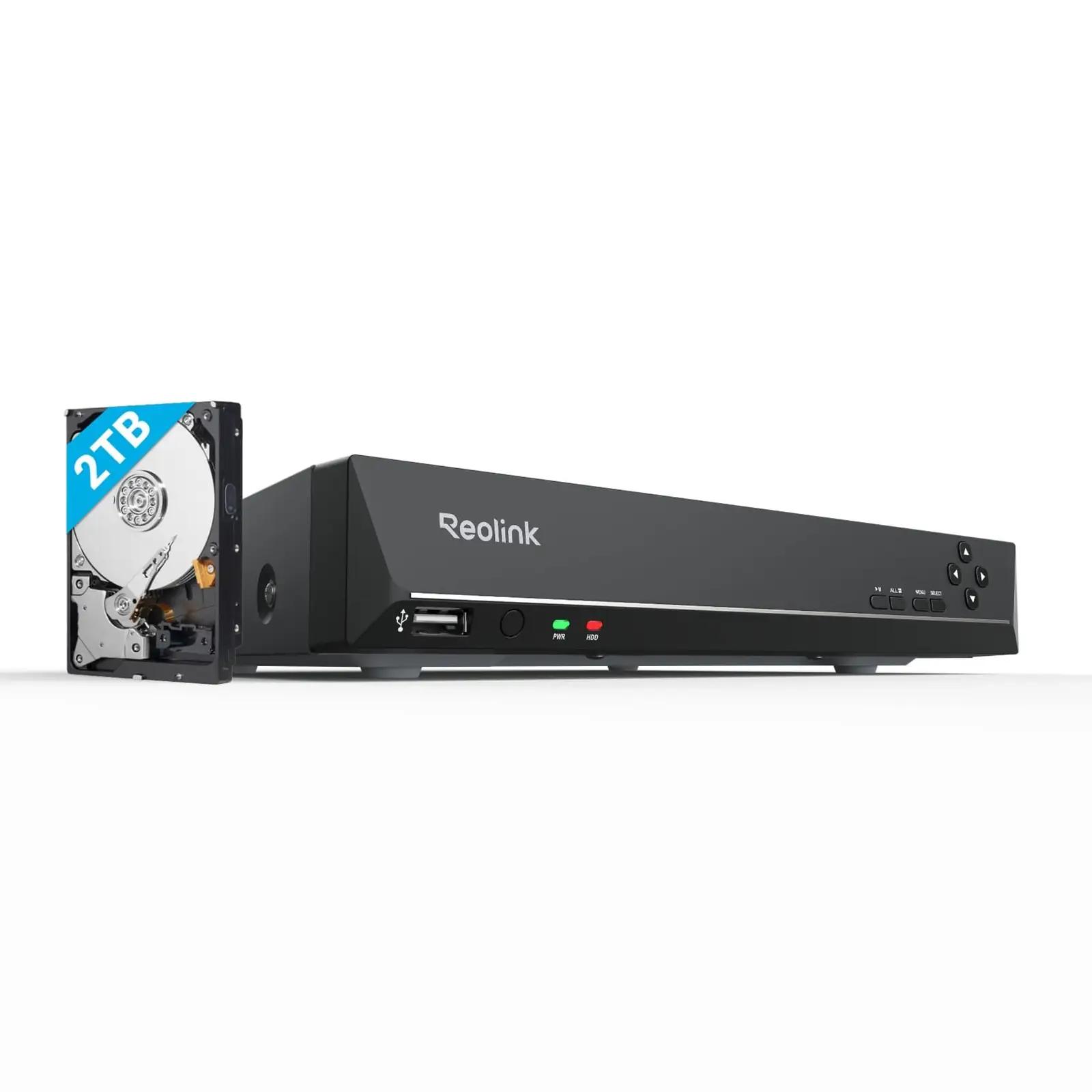 Reolink turvaline 8CH 4K PoE NVR salvesti – 2TB kõvaketas