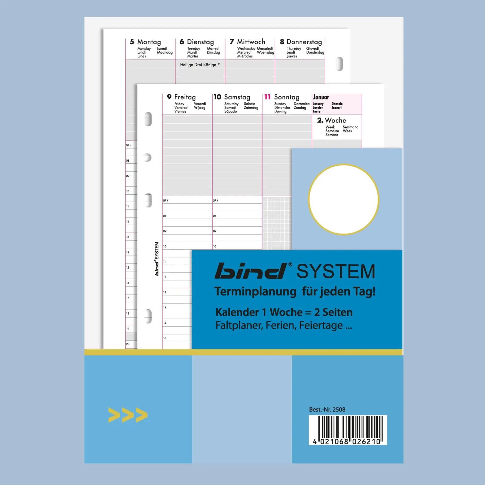 BIND A5 nahkne süsteemplanner — stiilne igapäevaplaneerija – pilt 7
