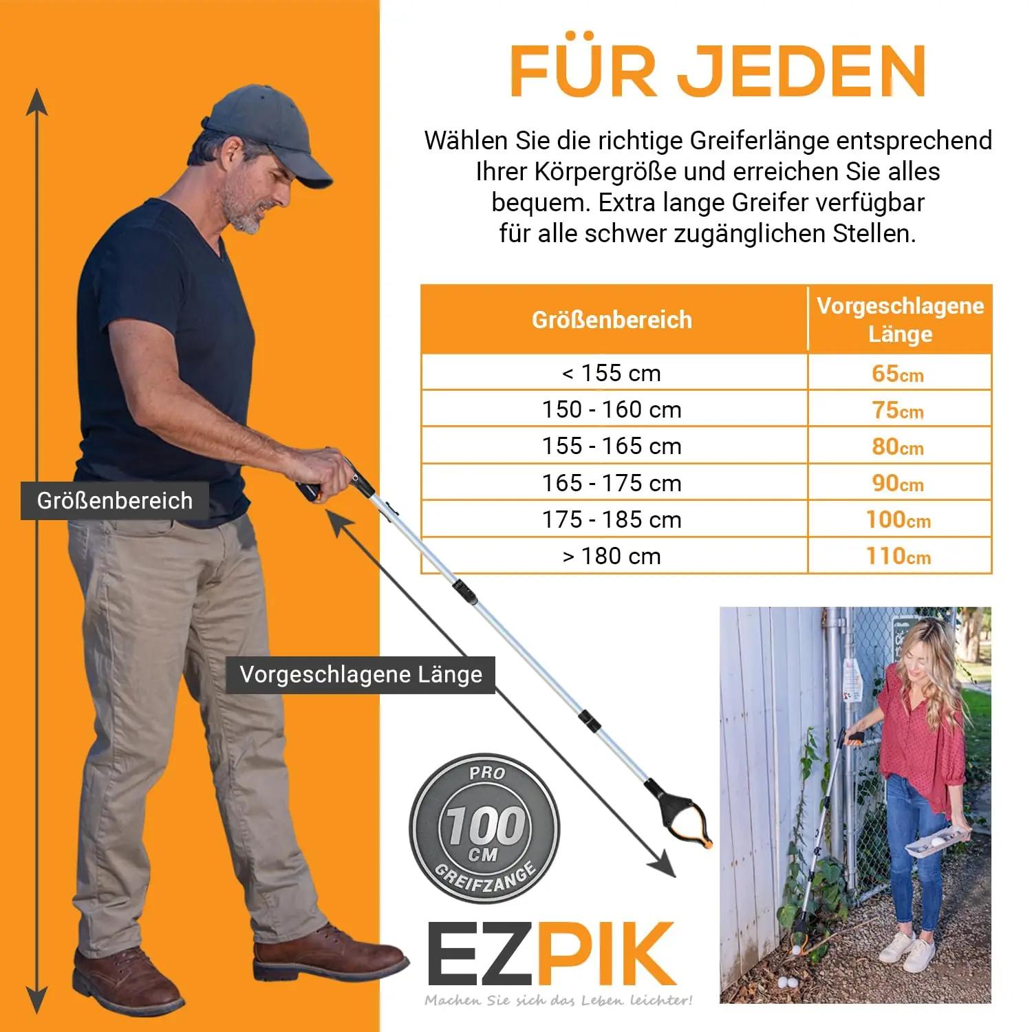 EZPIK alumiiniumist pikendatav haarats 2×100 cm – abivahend – pilt 6