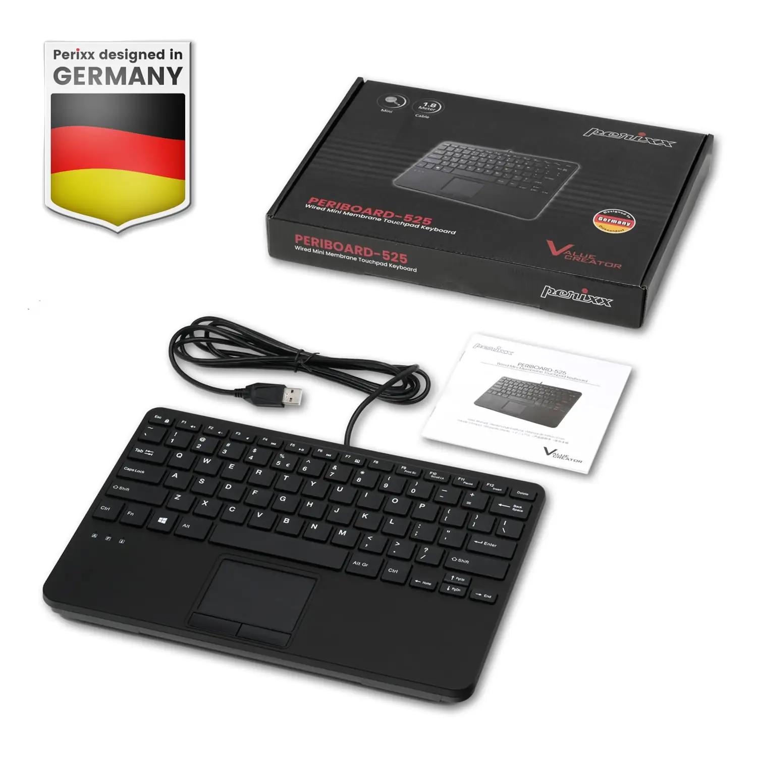 Perixx kerge mini‑klaviatuur touchpadiga — vastupidav materjal – pilt 7