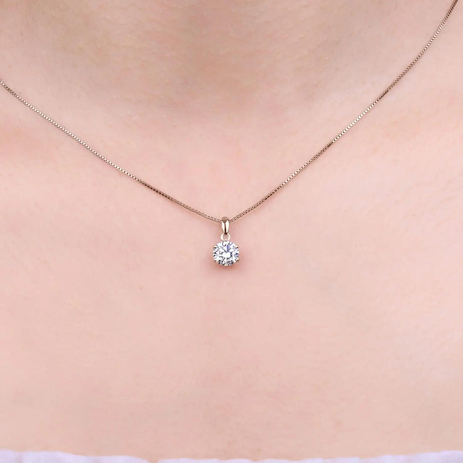 JewelryPalace sterling‑hõbe ripats moissanitega — elegantne – kasutusnäide