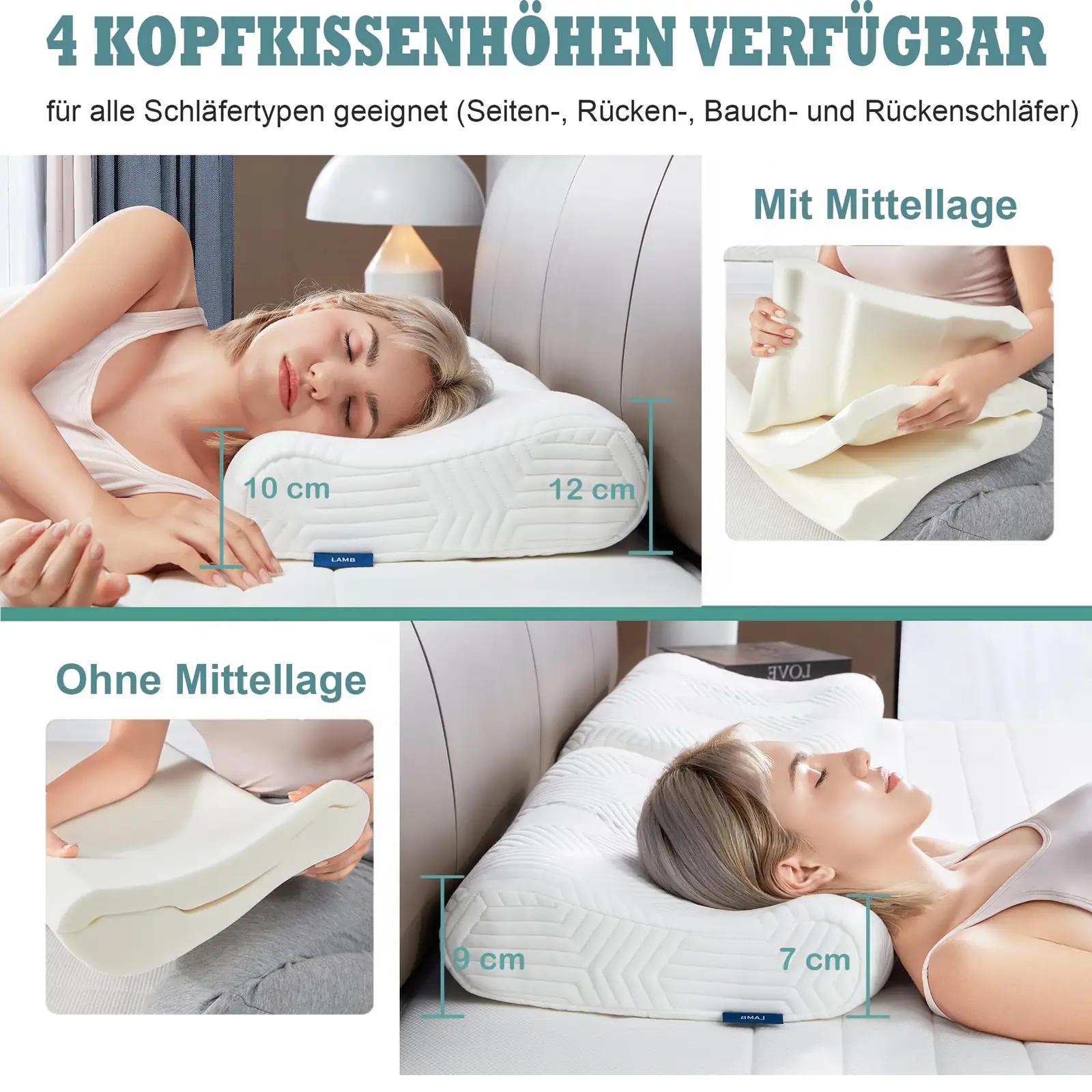 LAMB mälumaterjalist kõrgust reguleeritav padi — ergonoomiline – detailne vaade