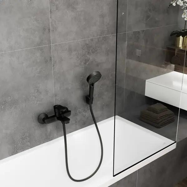 hansgrohe mattschwarz vannisegisti — tugev metall, puhas disain – detailne vaade