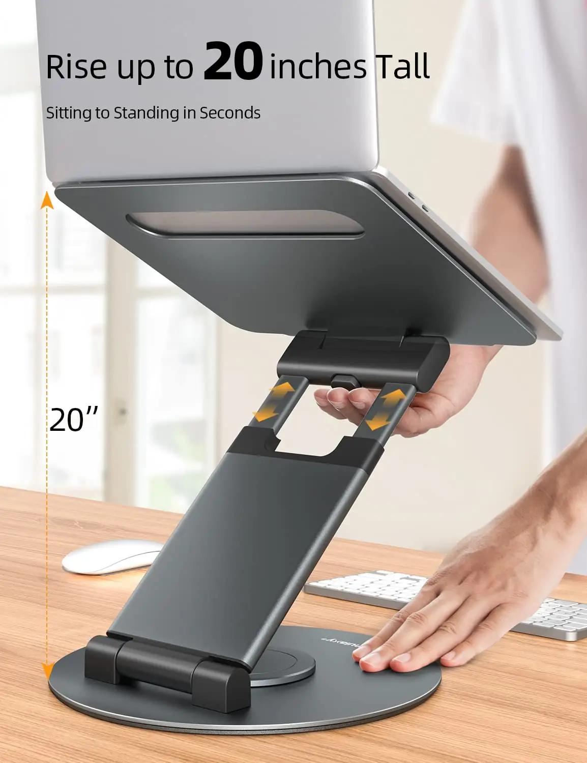 Nulaxy ergonoomiline alumiiniumist sülearvutihoidik — – pakend ja tarvikud