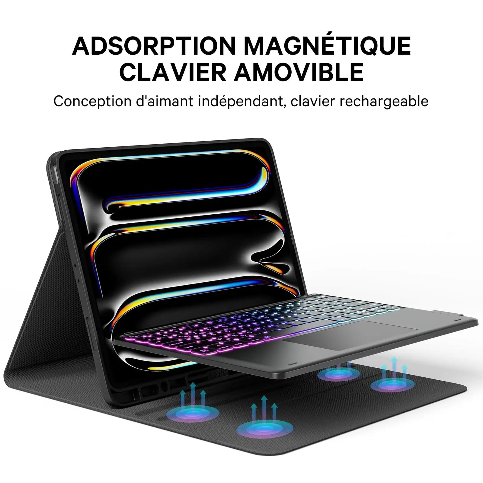 Earto stiilne iPad Pro 12.9 klaviatuur koos LED-taustvalgustusega – lisavaade