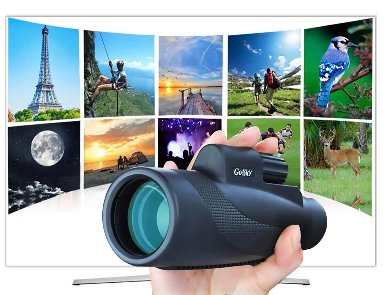 Gosky veekindel 12×50 monokulaarrige – matkale ideaalne – pakend ja tarvikud